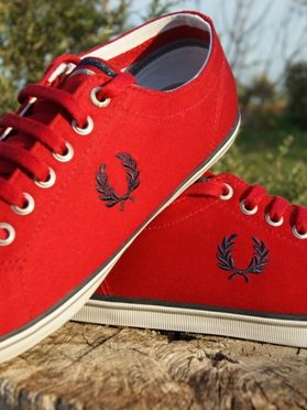 zapatilla fred perry roja