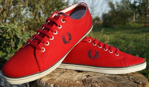 zapatilla fred perry roja