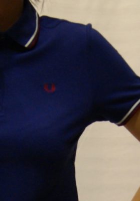 polo fred perry mujer azul