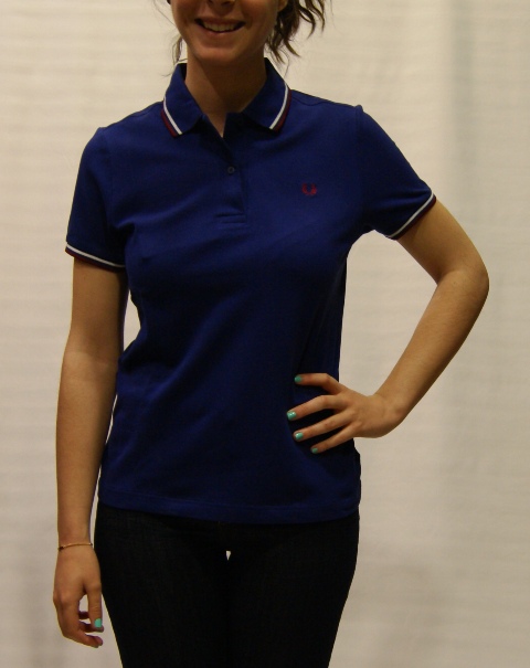 polo fred perry mujer azul