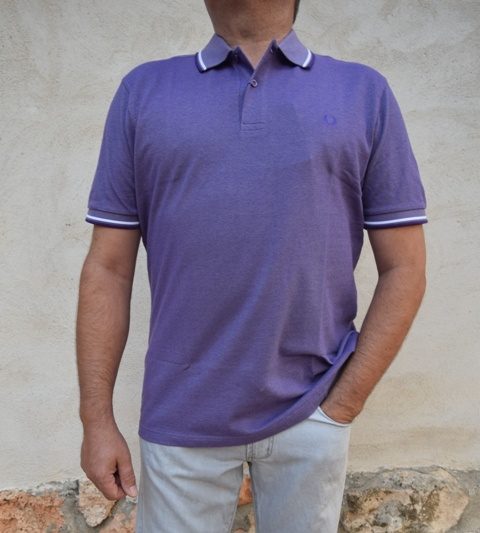 Polo Fred Perry Hombre Morado Sastreria Caminero