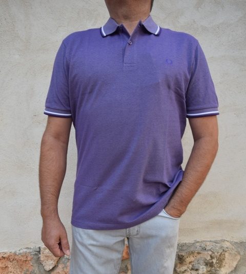 Polo Fred Perry Hombre Morado