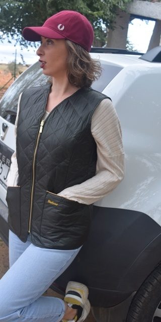 Chaleco Interactivo Barbour Verde Mujer