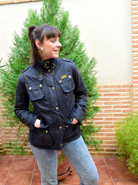 collar No puedo humedad Barbour Internacional Fins Wax Jacket Mujer | Sastreria Caminero